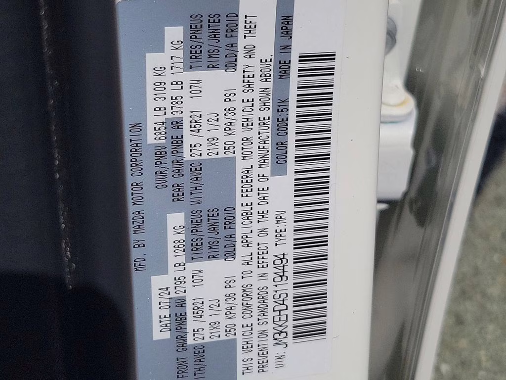 2025 Rhodium White Premium Mazda CX-90 Premium Plus Package AWD SUV