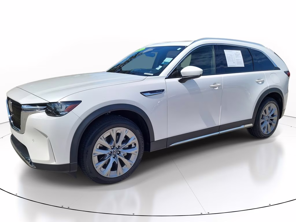 2025 Rhodium White Premium Mazda CX-90 Premium Plus Package AWD SUV