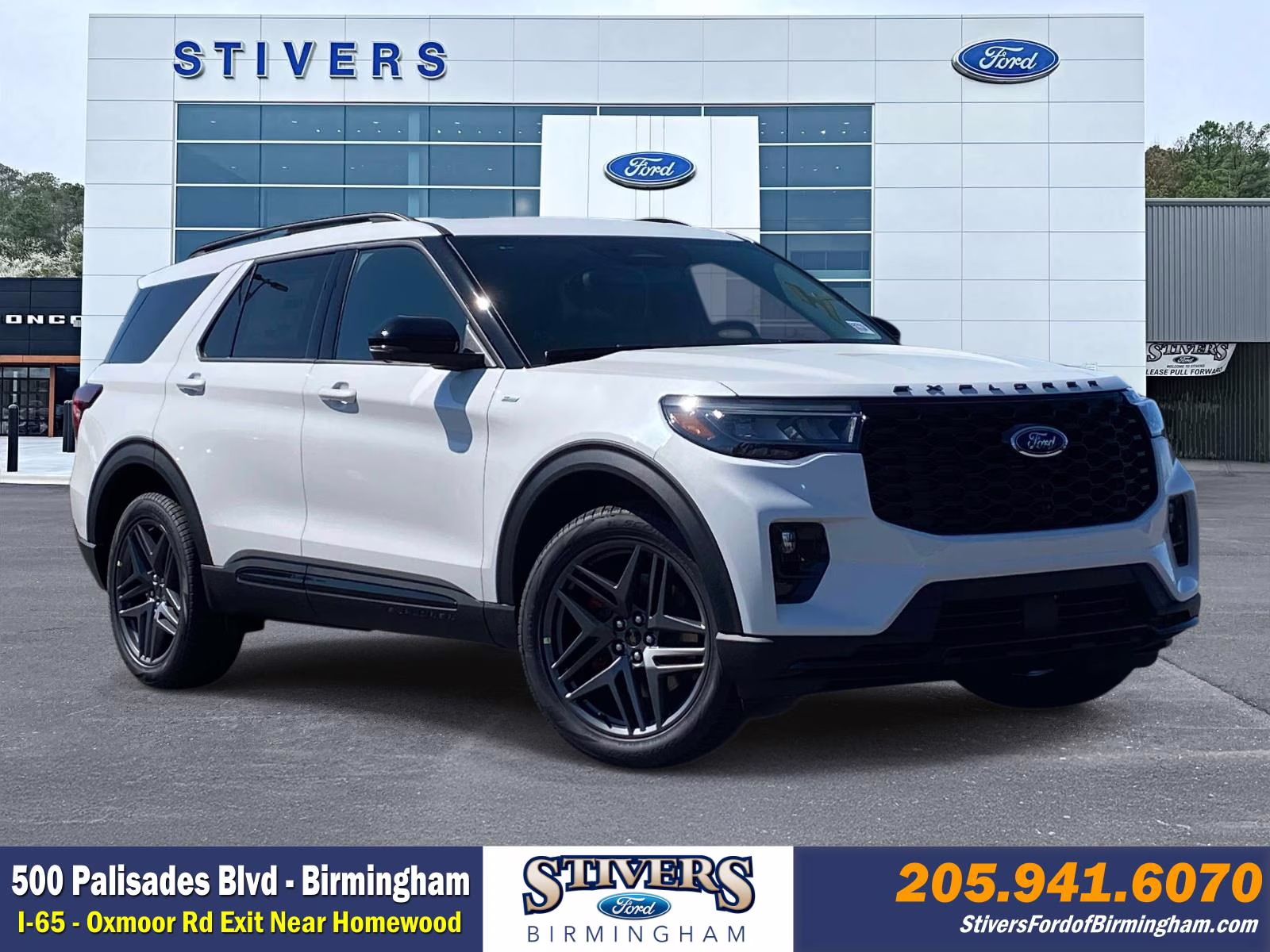 2026 White Ford Explorer ST-Line 4X4 SUV