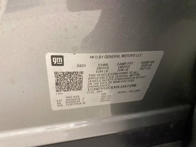 2024 Sterling Gray Metallic Chevrolet Traverse LT AWD SUV