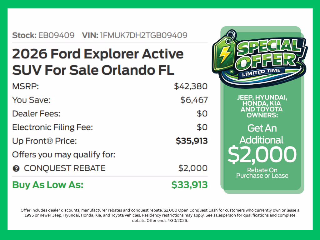 2026 Carbonized Gray Metallic Ford Explorer Active RWD SUV