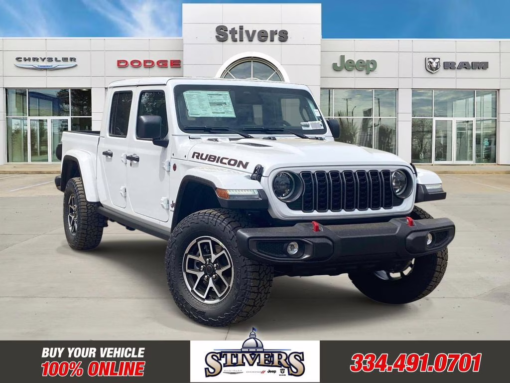 2026 Bright White Clearcoat Jeep Gladiator Rubicon 4X4 Truck