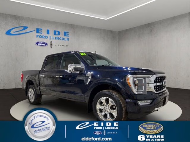 2021 Antimatter Blue Metallic Ford F-150 Platinum 4X4 Truck