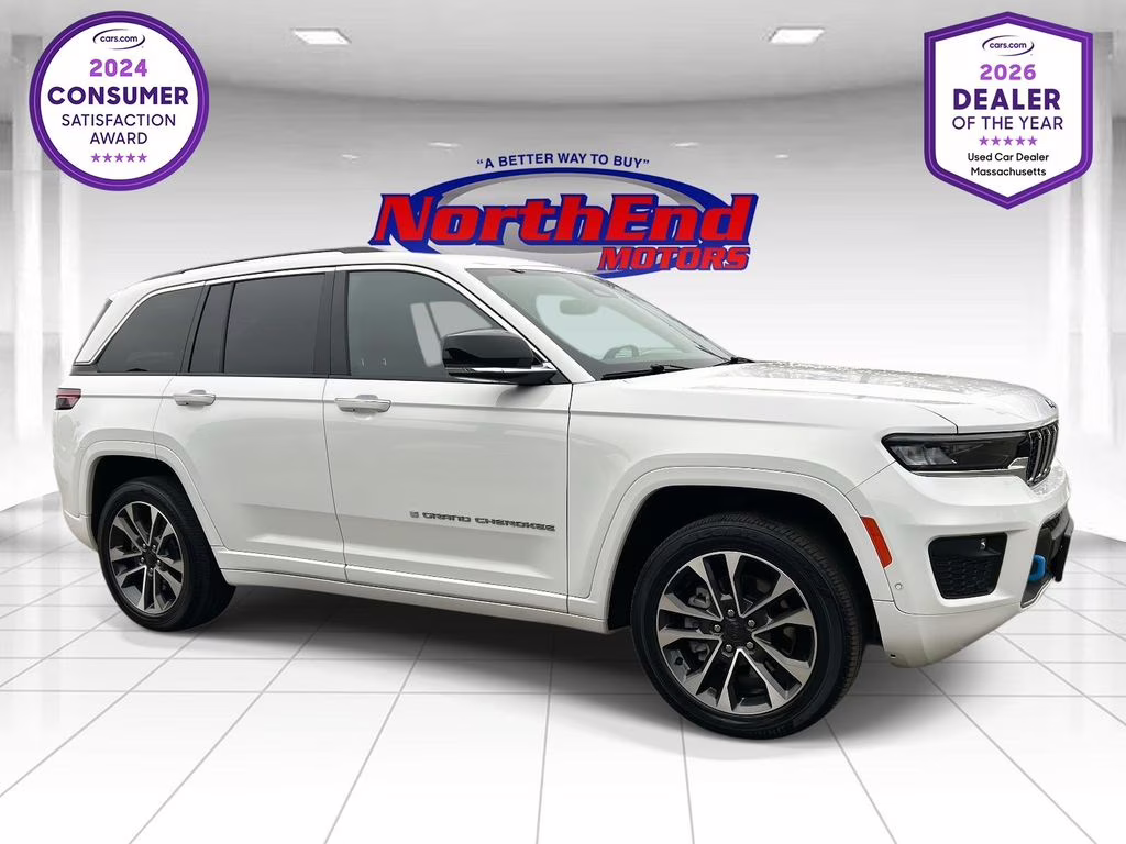 2022 Bright White Clearcoat Jeep Grand Cherokee Overland 4xe 4X4 SUV