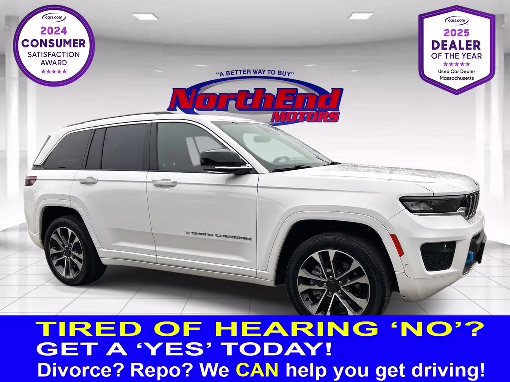 2022 Bright White Clearcoat Jeep Grand Cherokee Overland 4xe 4X4 SUV