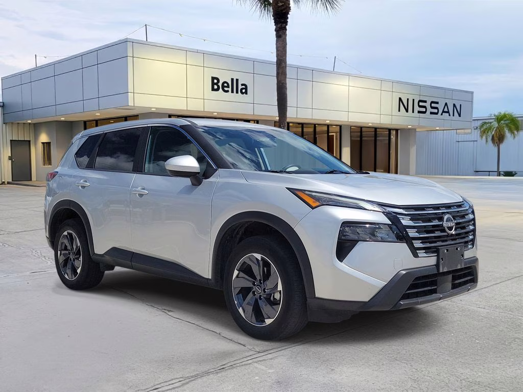 2025 Brilliant Silver Metallic Nissan Rogue SV FWD SUV