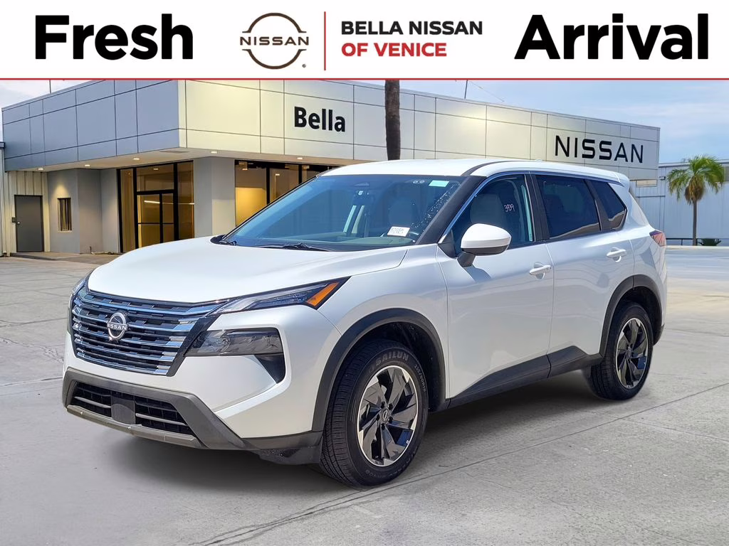 2025 Everest White Pearl Nissan Rogue SV FWD SUV