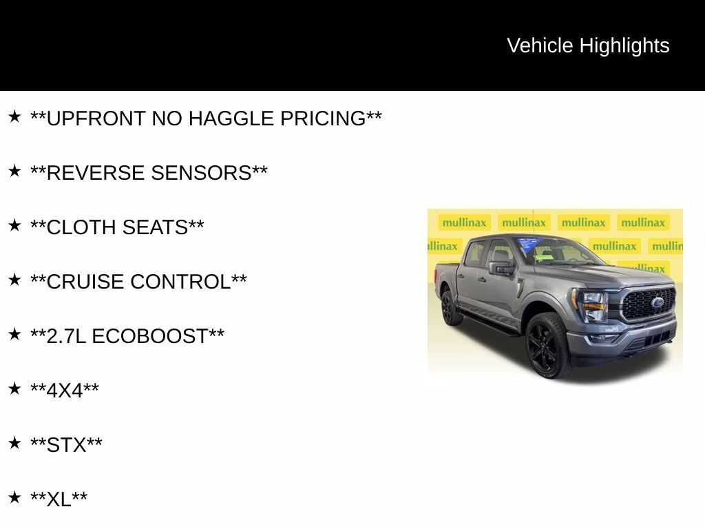 2023 Gray Metallic Ford F-150 XL 4X4 Truck