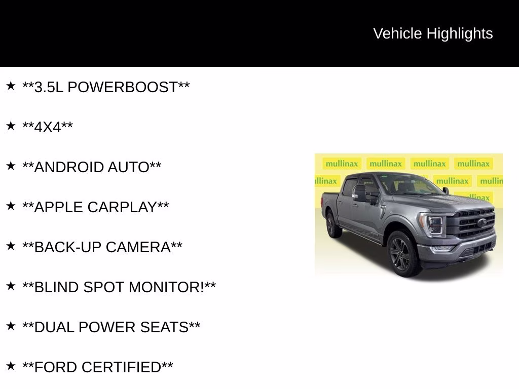 2023 Gray Metallic Ford F-150 Lariat 4X4 Truck