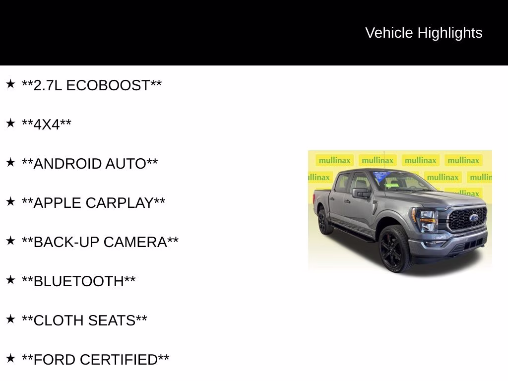 2023 Gray Metallic Ford F-150 XL 4X4 Truck
