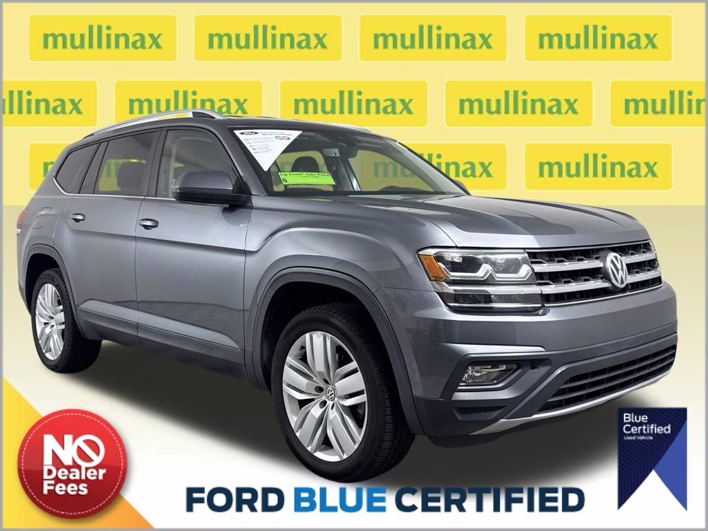 2019 Pacific Blue Metallic Volkswagen Atlas 3.6L V6 SE FWD SUV