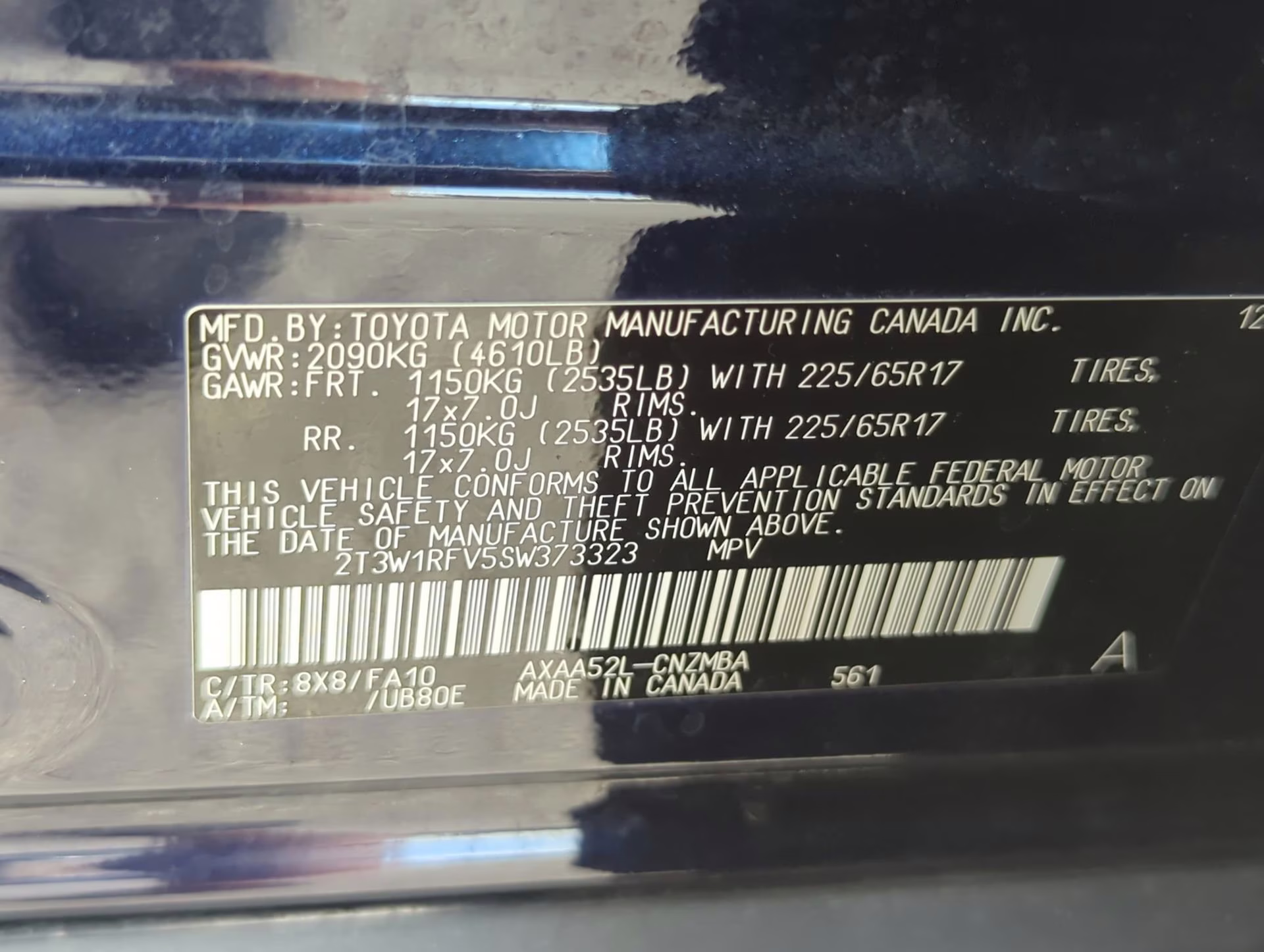 2025 Blueprint Toyota RAV4 XLE FWD SUV