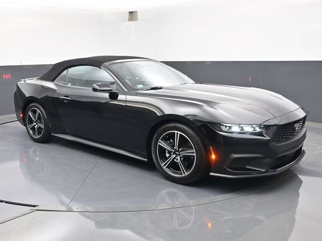2024 Shadow Black Ford Mustang EcoBoost Premium RWD Convertible