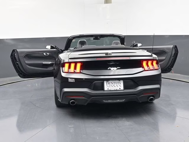 2024 Shadow Black Ford Mustang EcoBoost Premium RWD Convertible