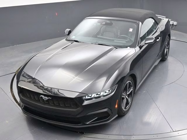 2024 Shadow Black Ford Mustang EcoBoost Premium RWD Convertible