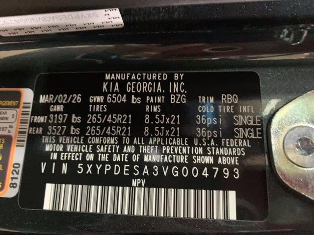 2027 Black Jade Green Kia Telluride Hybrid X-Line SX AWD SUV