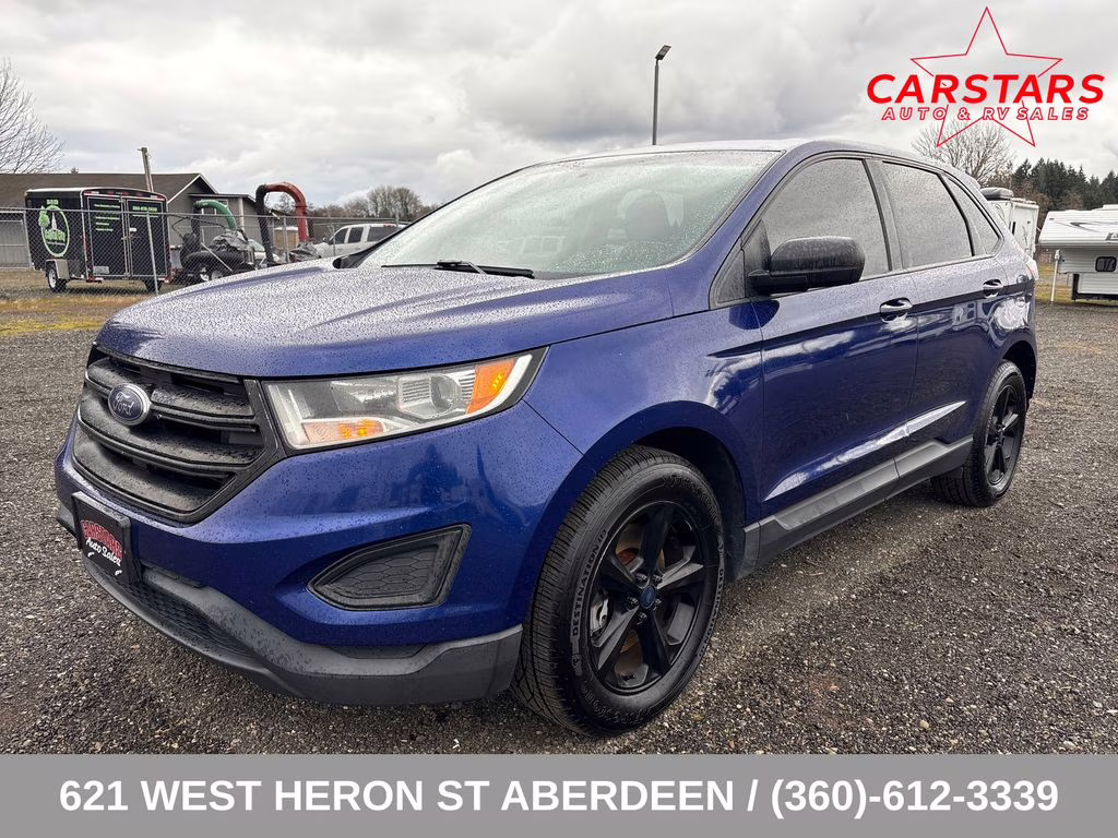 2015 Blue Metallic Ford Edge SE AWD SUV