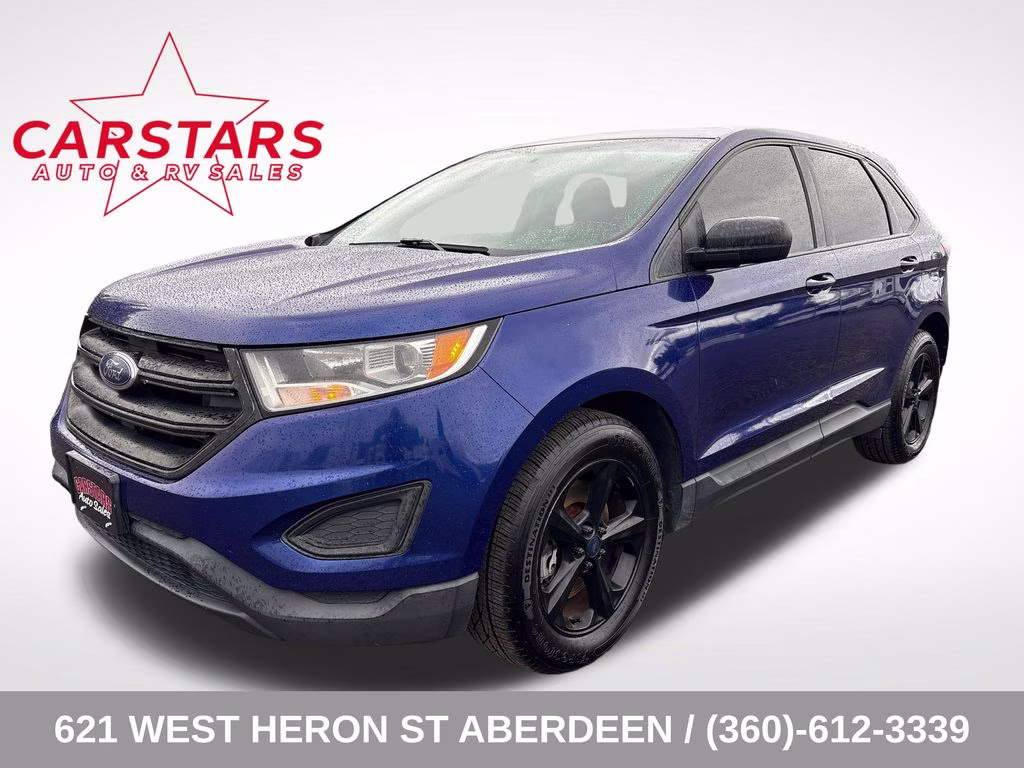 2015 Blue Metallic Ford Edge SE AWD SUV