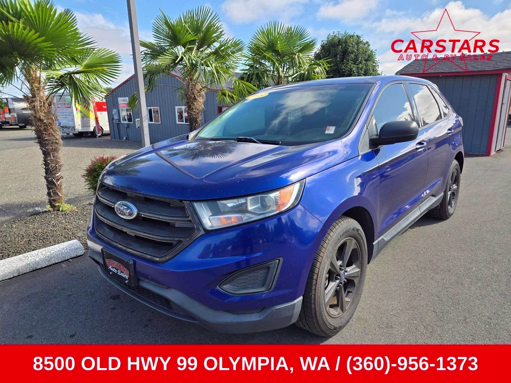 2015 Blue Metallic Ford Edge SE AWD SUV