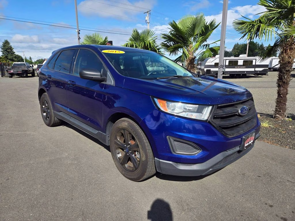 2015 Blue Metallic Ford Edge SE AWD SUV