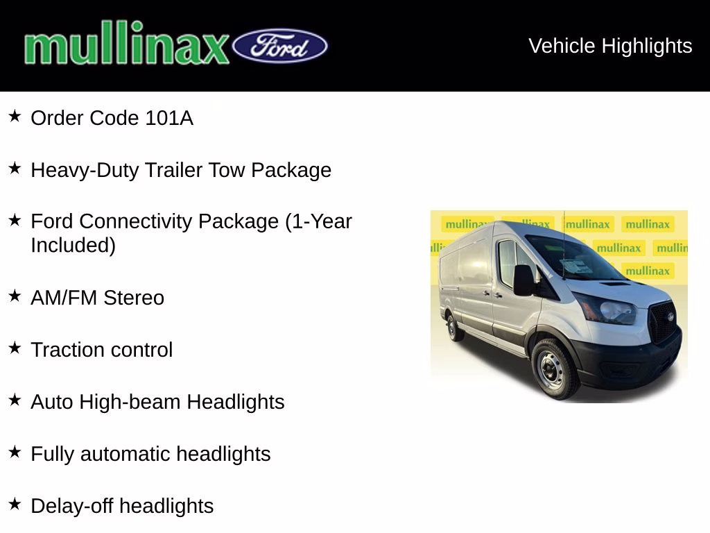 2026 Oxford White Ford Transit-250 Base RWD Van