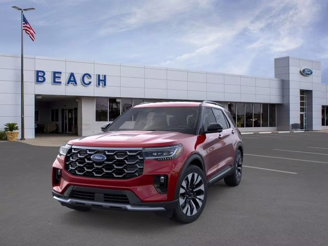 2026 Red Metallic Ford Explorer Platinum 4X4 SUV