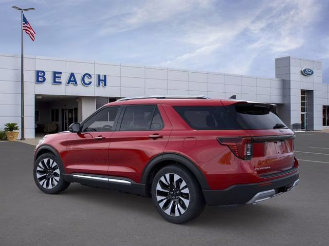 2026 Red Metallic Ford Explorer Platinum 4X4 SUV