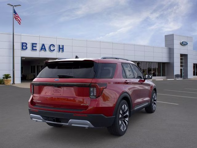 2026 Red Metallic Ford Explorer Platinum 4X4 SUV