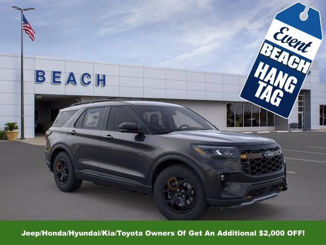 2026 Black Metallic Ford Explorer Tremor 4X4 SUV