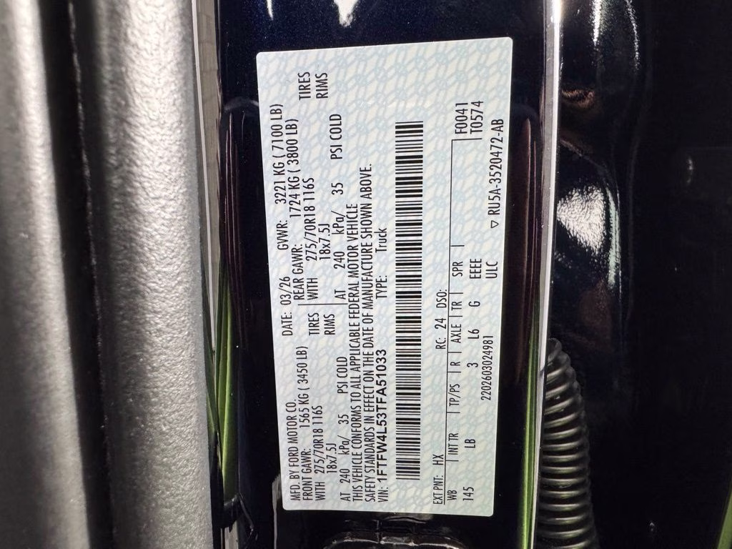 2026 Blue Ford F-150 Tremor 4X4 Truck