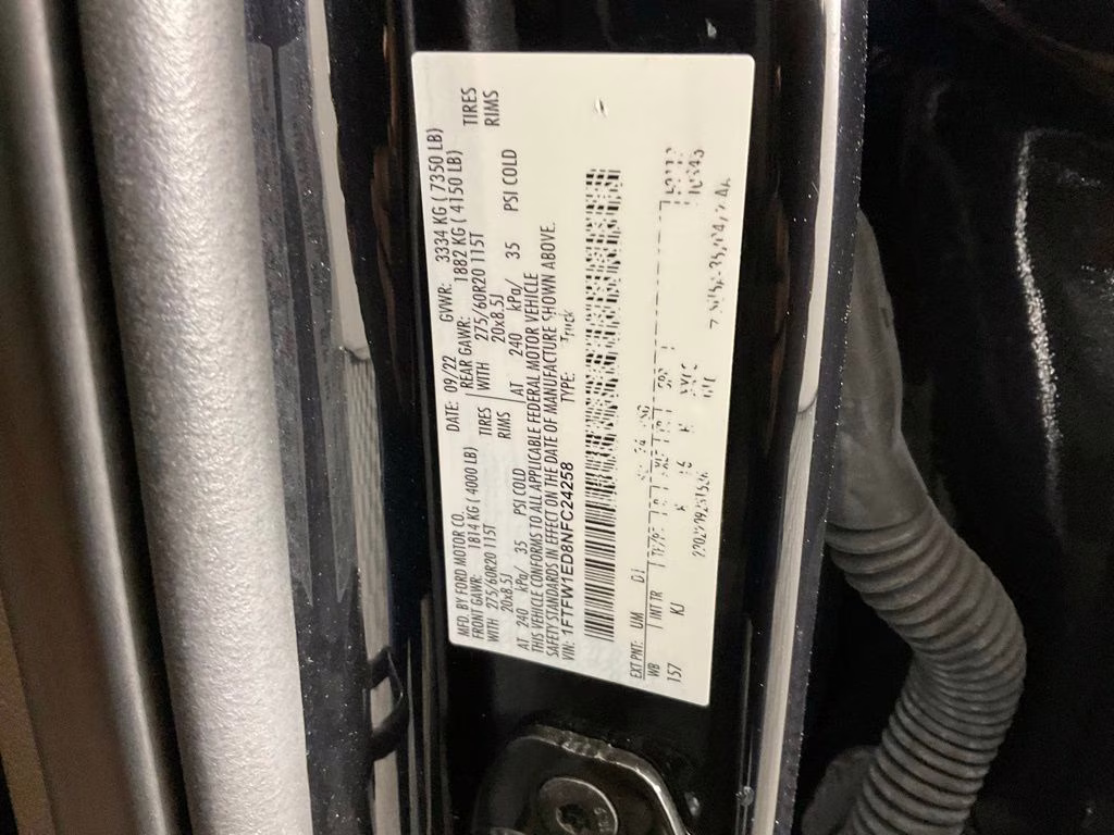 2022 Black Metallic Ford F-150 King Ranch 4X4 Truck