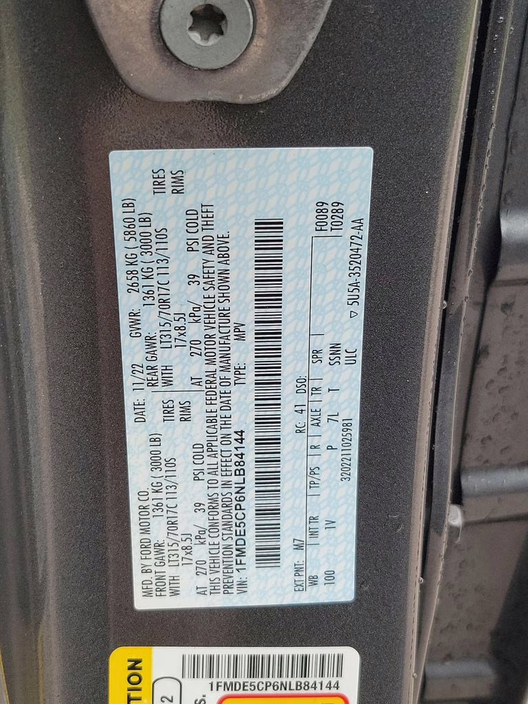 2022 Gray Metallic Ford Bronco Badlands 4X4 SUV