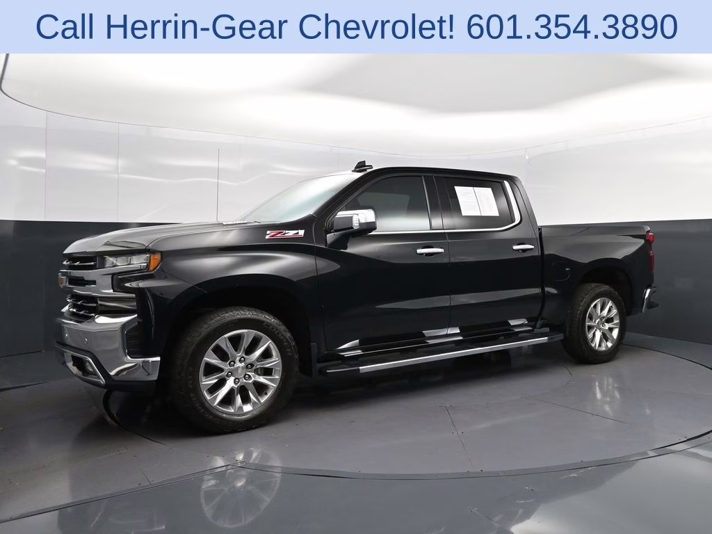 2021 Black Chevrolet Silverado 1500 LTZ 4X4 Truck