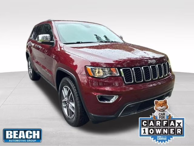 2020 Velvet Red Pearlcoat Jeep Grand Cherokee Limited RWD SUV