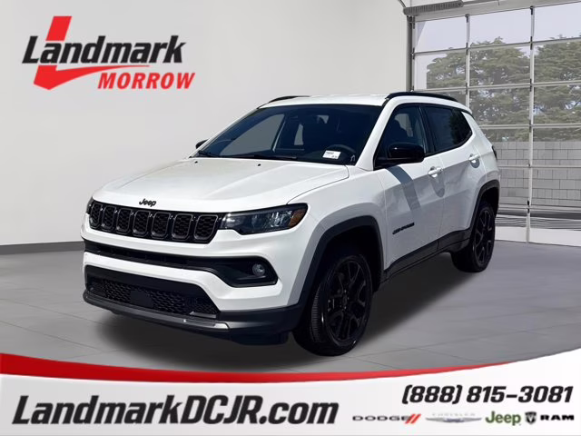2026 Bright White Clearcoat Jeep Compass Latitude Altitude 4X4 SUV