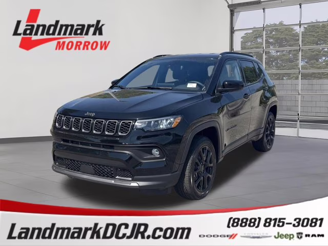 2026 Diamond Black Crystal Pearlcoat Jeep Compass Latitude Altitude 4X4 SUV