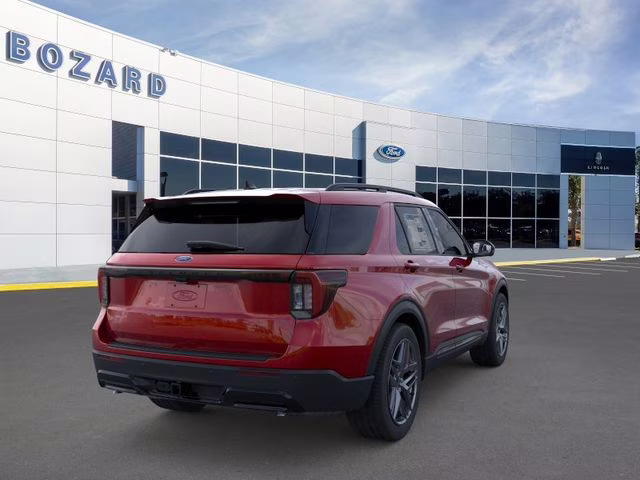 2026 Rapid Red Metallic Tinted Clearcoat Ford Explorer ST-Line RWD SUV