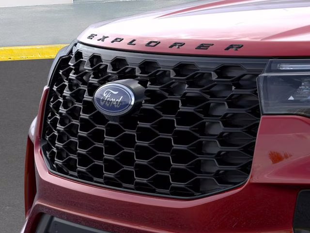 2026 Rapid Red Metallic Tinted Clearcoat Ford Explorer ST-Line RWD SUV