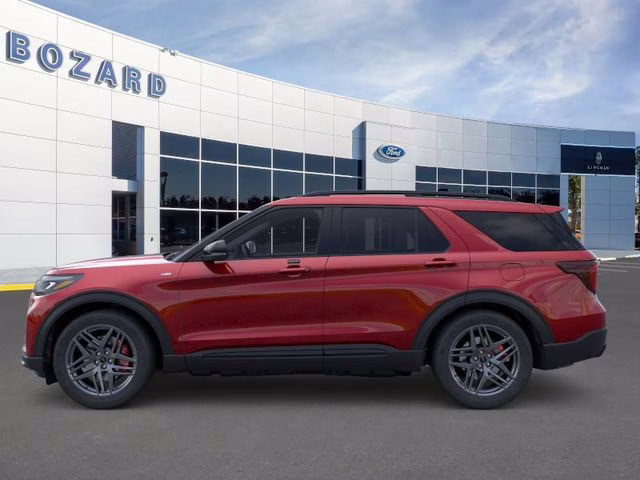 2026 Rapid Red Metallic Tinted Clearcoat Ford Explorer ST-Line RWD SUV