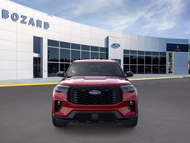 2026 Rapid Red Metallic Tinted Clearcoat Ford Explorer ST-Line RWD SUV