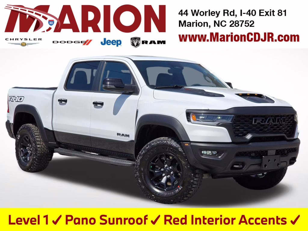 2026 Bright White Clearcoat Ram 1500 RHO 4X4 Truck