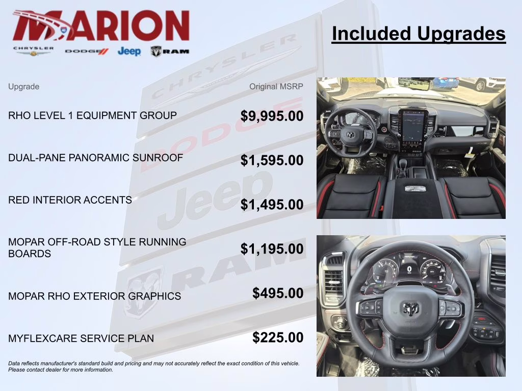 2026 Bright White Clearcoat Ram 1500 RHO 4X4 Truck