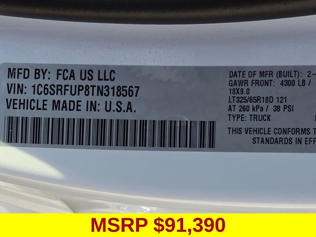 2026 Bright White Clearcoat Ram 1500 RHO 4X4 Truck