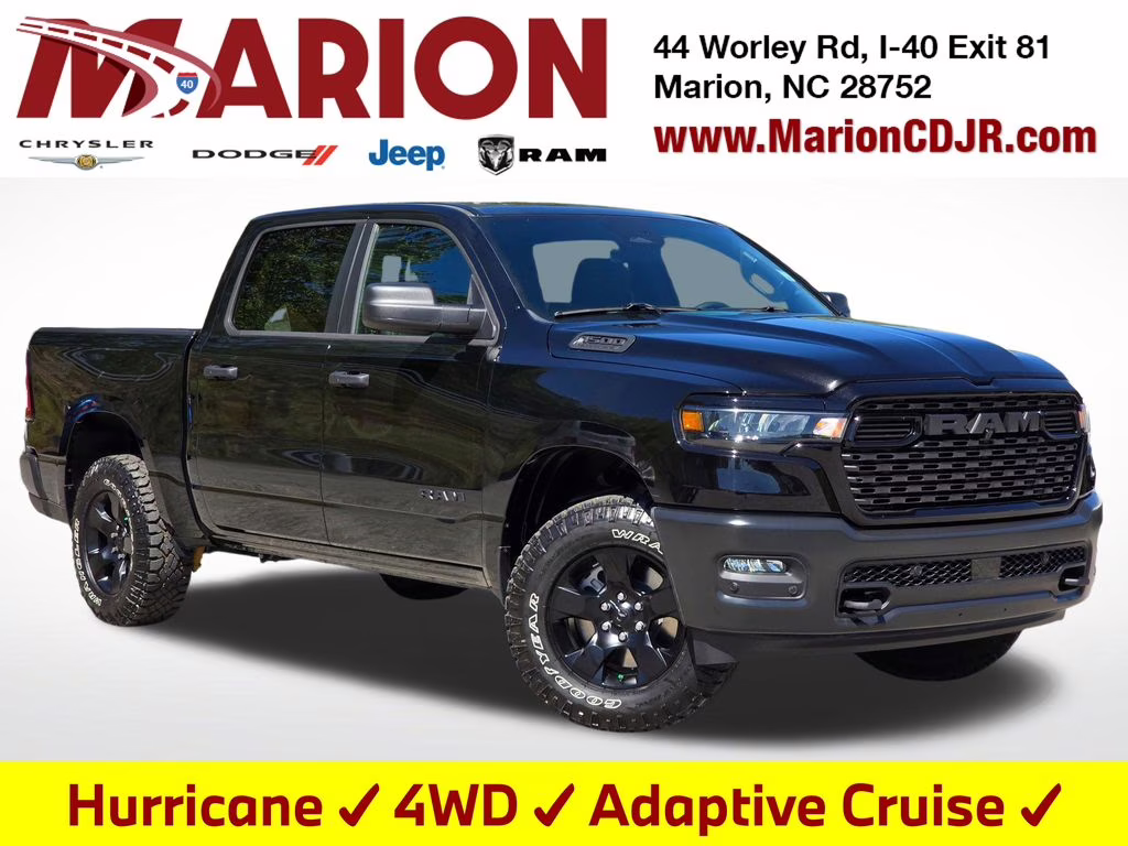 2026 Diamond Black Crystal Pearlcoat Ram 1500 Warlock 4X4 Truck