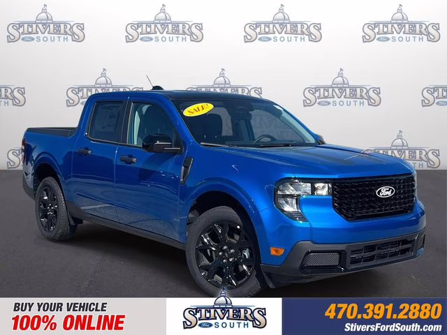 2025 Blue Ford Maverick XLT AWD Truck