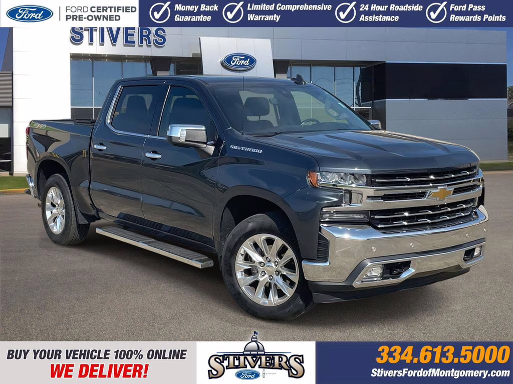 2020 Shadow Gray Metallic Chevrolet Silverado 1500 LTZ 4X4 Truck