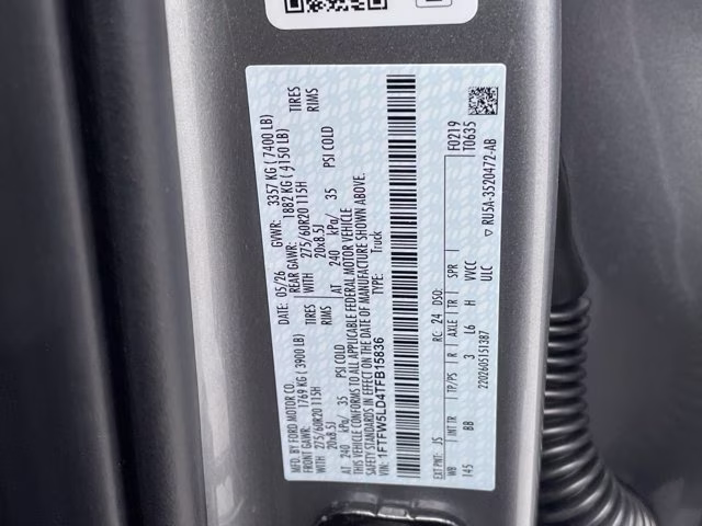 2026 Iconic Silver Metallic Ford F-150 Lariat 4X4 Truck