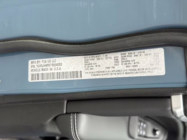 2026 Steel Blue Jeep Grand Cherokee Limited 4X4 SUV