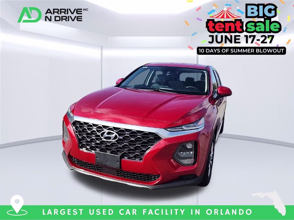 2019 Scarlet Red Hyundai Santa Fe SE FWD SUV