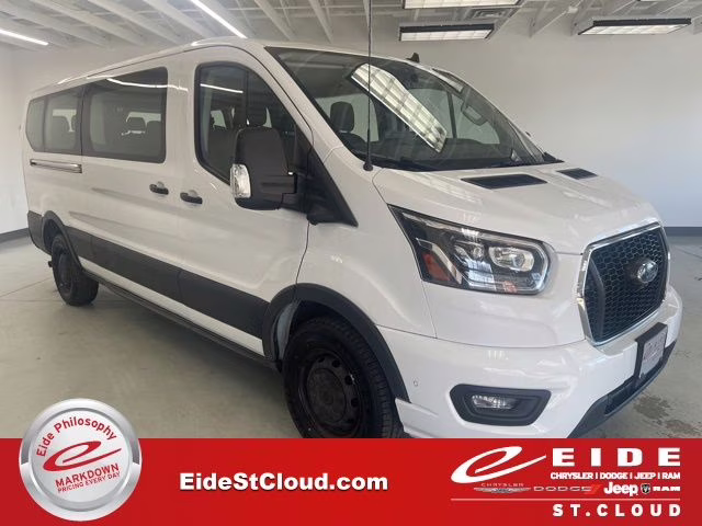 2023 Oxford White Ford Transit-350 XLT RWD Crossover